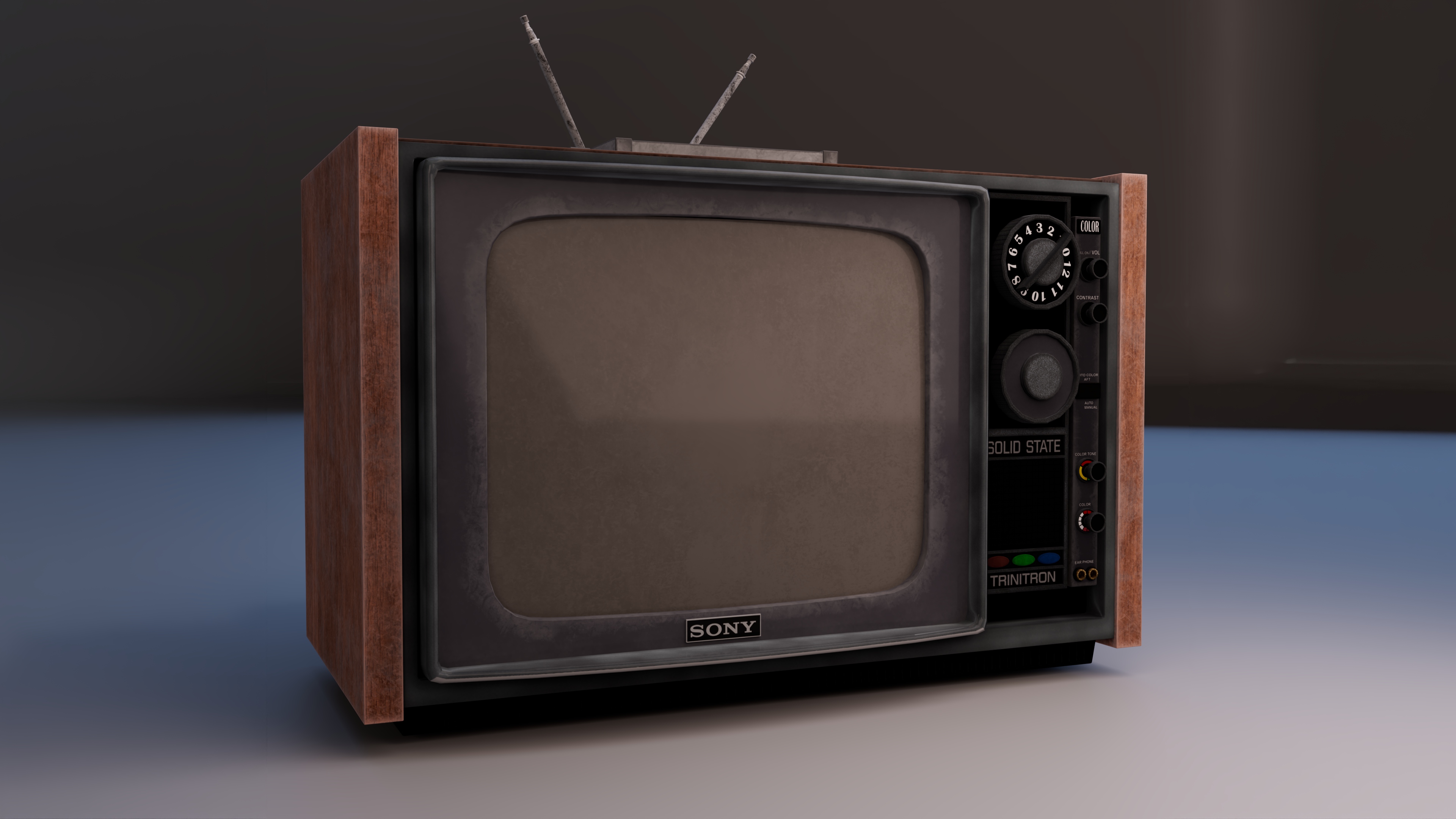 Final Render of Sony Trinitron CRT TV Hero Prop